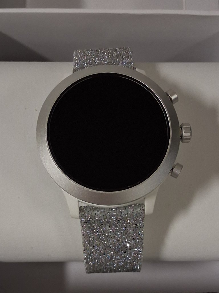 Michael Kors Access Mkgo Touchscreen Smartwatch White With Swarovski Crystals